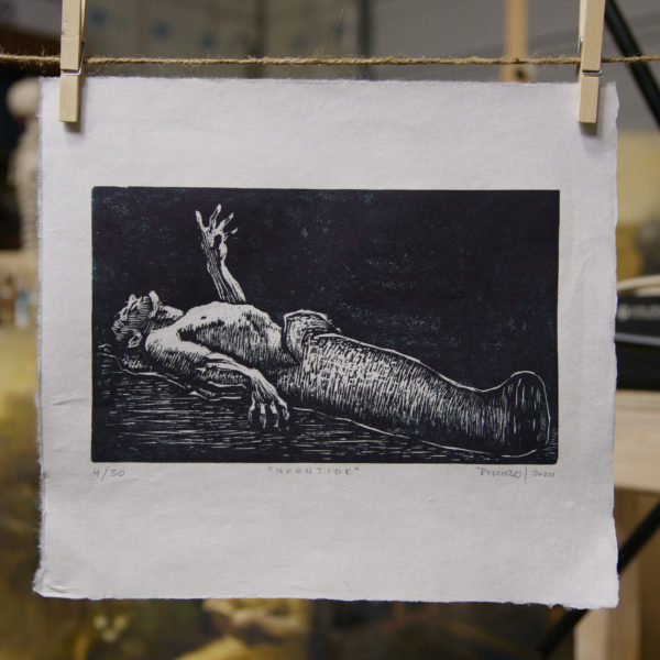 noontide-woodcut-hanging